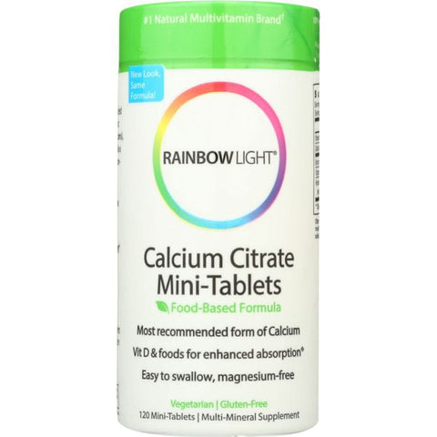 RAINBOW LIGHT: Calcium Citrate Mini-Tablets, 120 Mini-Tabs