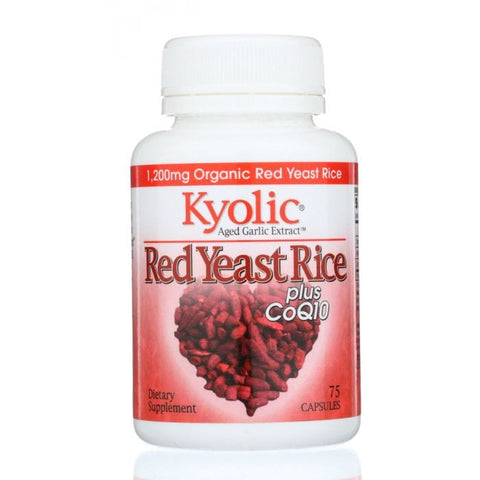 KYOLIC: Aged Garlic Extract Red Yeast Rice Plus CoQ10, 75 capsules