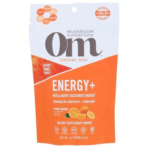 OM MUSHROOMS: Energy+ Citrus, 4 oz
