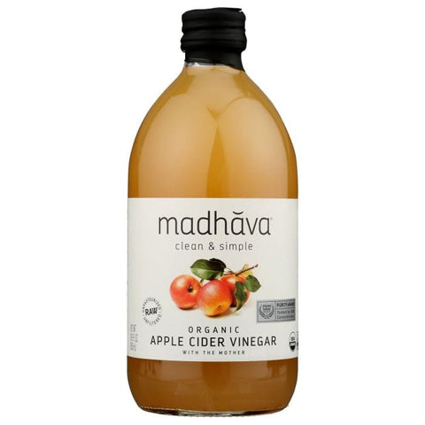 MADHAVA: Vinegar Apple Cider Og, 16.9 oz
