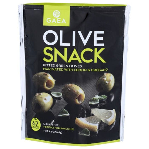 GAEA NORTH AMERICA: Green Olives Marinated With Lemon and Oregano, 2.3 oz