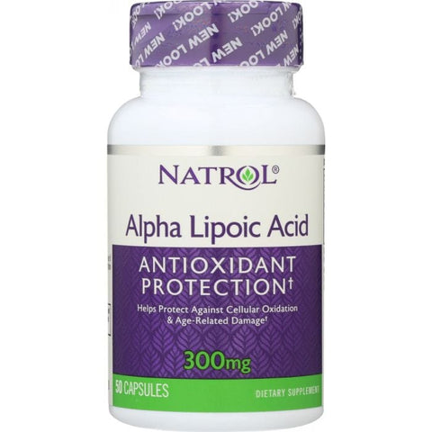 NATROL: Alpha Lipoic Acid 300 mg, 50 Capsules