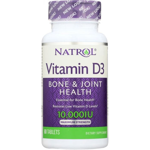 NATROL: Vitamin D3 10,000 IU, 60 Tablets