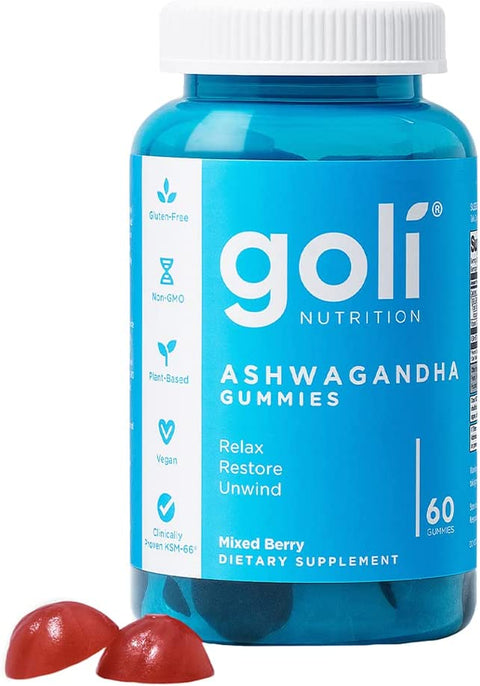 GOLI NUTRITION: Ashwagandha Gummies, 60 pc