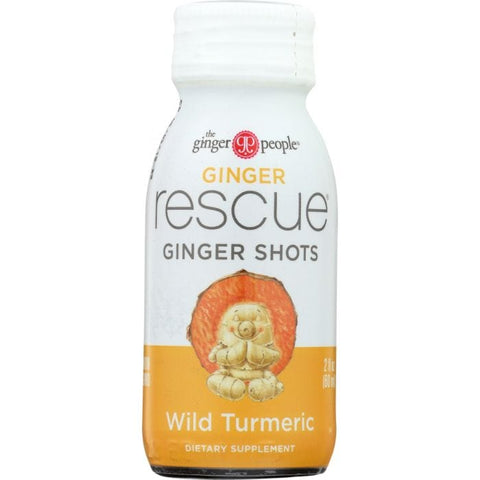 GINGER PEOPLE: Ginger Rescue Shots Wild Turmeric, 2 oz