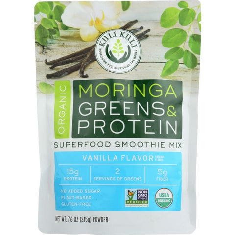 KULI KULI MO: Moringa Greens And Protein Vanilla, 7.6 Oz