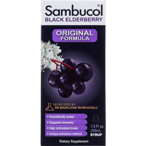 SAMBUCOL: Black Elderberry Original Formula, 7.8 oz