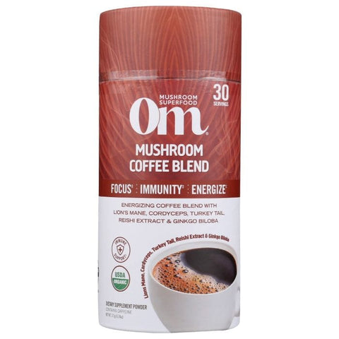 OM MUSHROOMS: Mushroom Coffee Blend, 177 gm