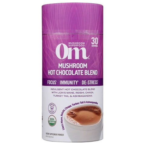 OM MUSHROOMS: Mushroom Hot Chocolate Blend, 240 gm