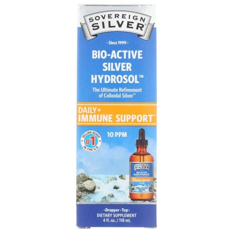 SOVEREIGN SILVER: Bio Active Silver Hydrosol Dropper Top, 4 oz