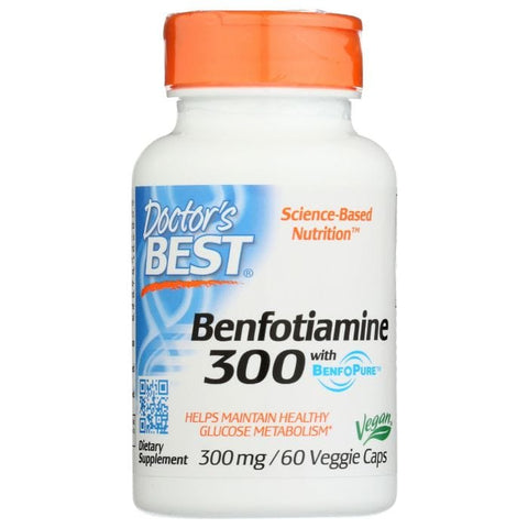 DOCTORS BEST: Benfotiamine 300Mg, 60 vc