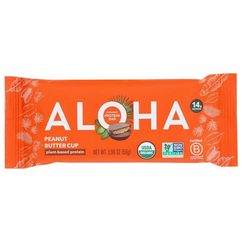 ALOHA: Organic Peanut Butter Cup Protein Bar, 1.98 oz