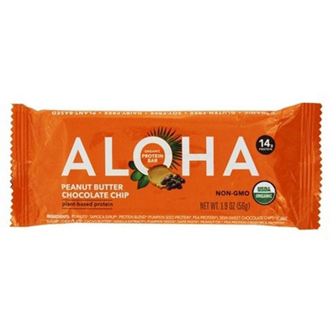 ALOHA: Bar Peanut Butter Chocolate Chip, 1.9 oz
