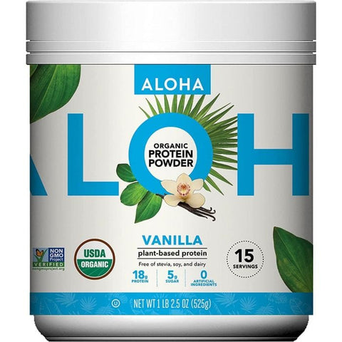 ALOHA: Organic Vanilla Protein Powder, 1 lb