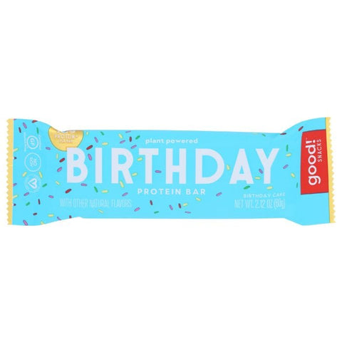 GOOD SNACKS: Birthday Cake Protein Bar, 2.12 oz