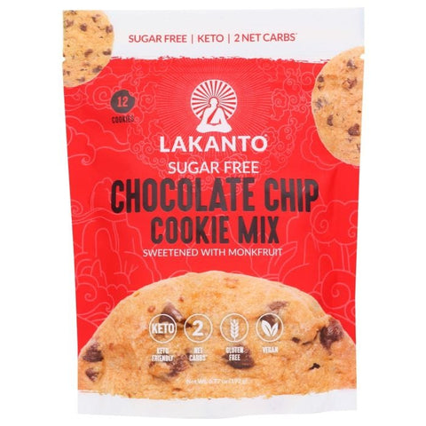 LAKANTO: Sugar Free Chocolate Chip Cookie Mix, 6.77 oz