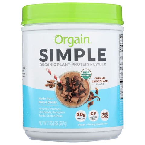 ORGAIN: Protein Simple Pwdr Choc, 1.25 lb