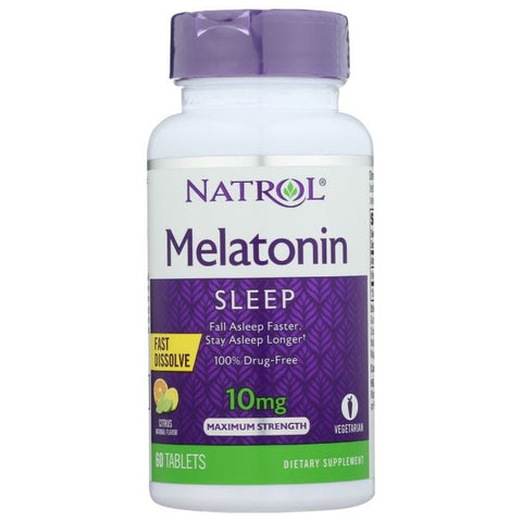 NATROL: Sleep Support 10mg Citrus Fast Dissolve Tablets, 60 cp
