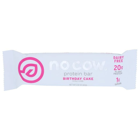 NO COW BAR: Birthday Cake Protein Bar, 2.12 oz