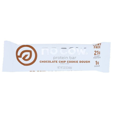 NO COW BAR: Chocolate Chip Cookie Dough Protein Bar, 2.12 oz