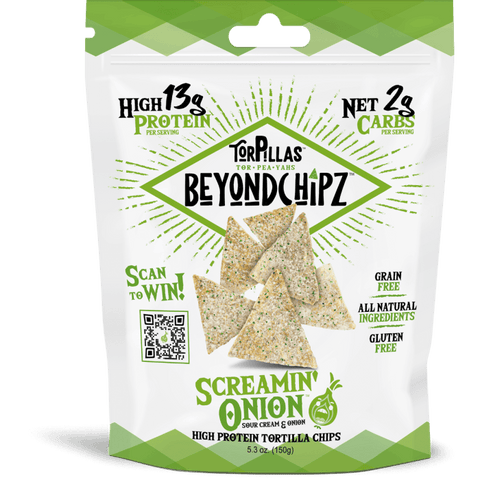 BEYONDCHIPZ: Screamin Onion Chips, 5.3 oz