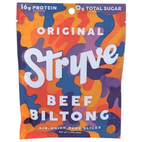 STRYVE PROTEIN SNACKS: Sliced Biltong Original, 2.25 oz