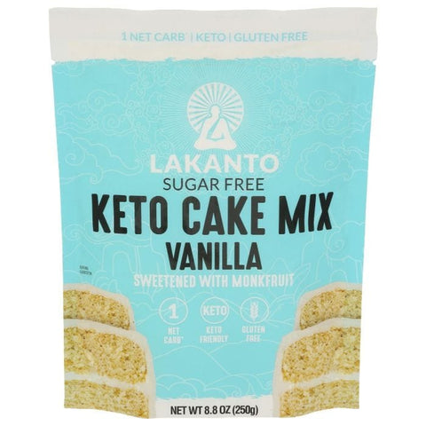 LAKANTO: Keto Cake Mix Vanilla, 8.8 oz