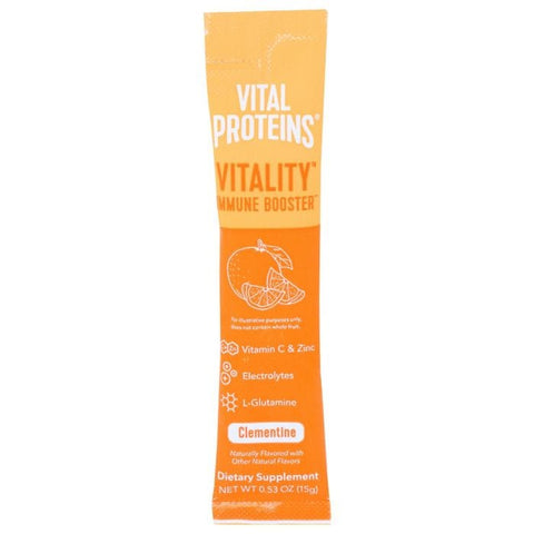 VITAL PROTEINS: Vitality Immune Booster Clementine, 15 gm